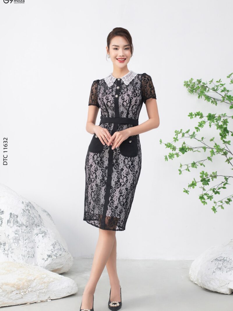 Đầm tay cộc dáng ôm 23S57ĐTC 11632