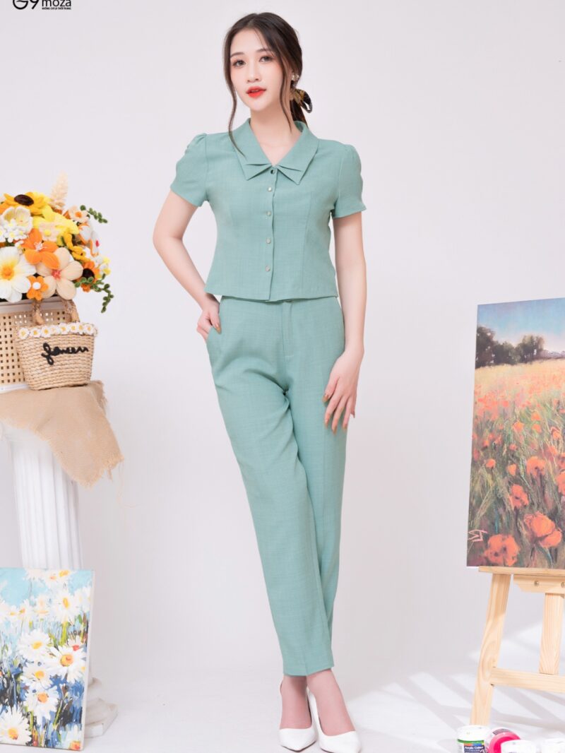 Quần âu dáng baggy 24S12QD12672-1