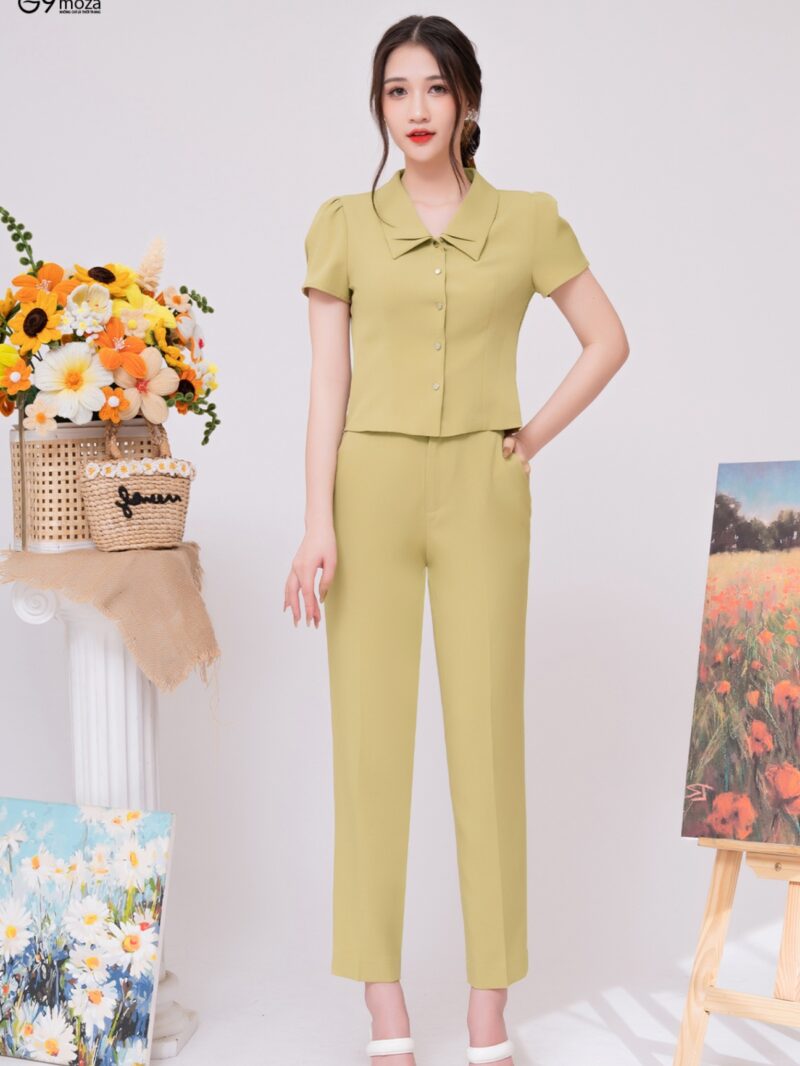 Quần âu dáng baggy 24S12QD12672-2