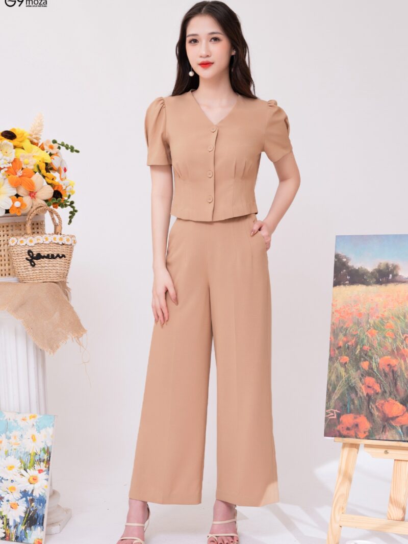 Quần âu dáng suông 24S51QD12674-1