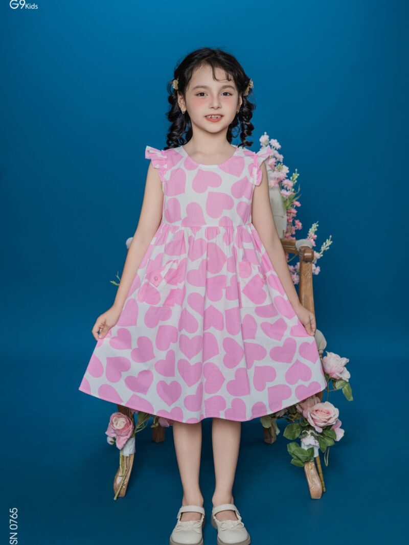 Váy sát nách dáng xòe chất liệu thô mỏng 25S52BĐSN0765-2