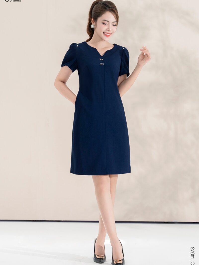 Đầm liền tay ngắn dáng suông 25S52ĐTCS14073-1