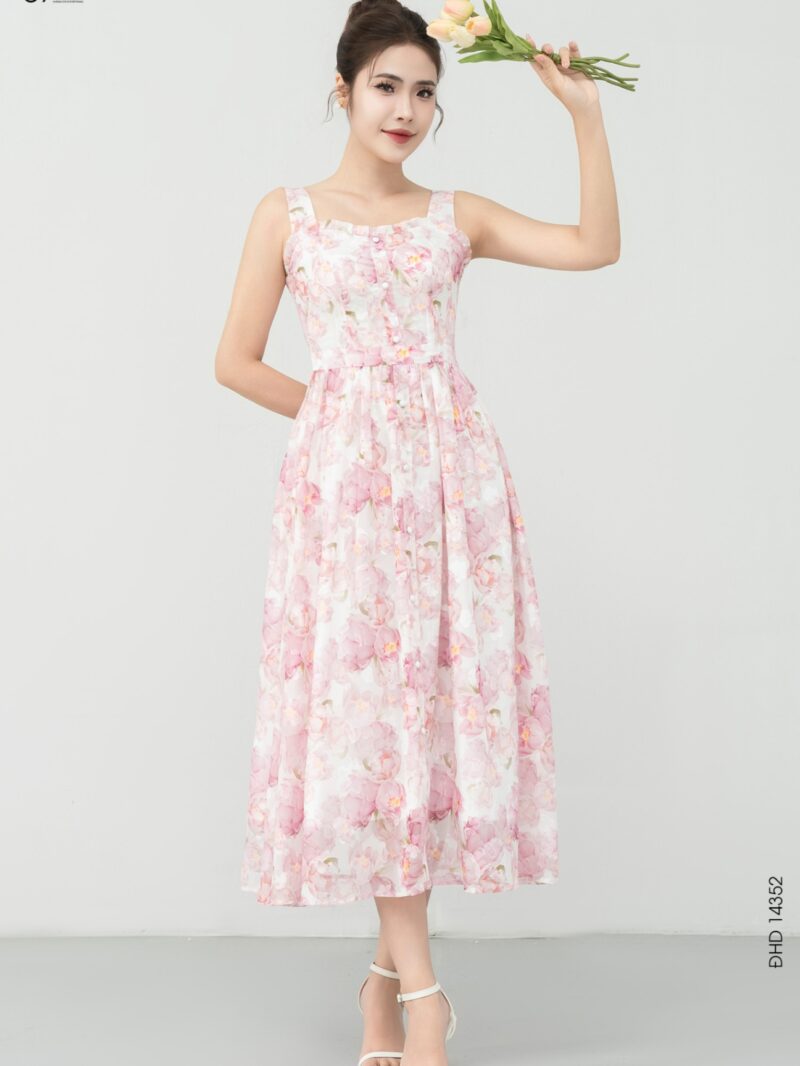 Váy hai dây dáng xòe 25S57ĐHD14352-2