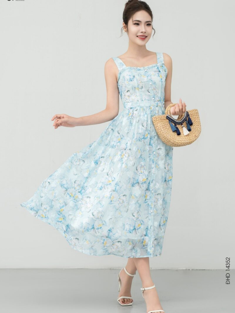Váy hai dây dáng xòe 25S57ĐHD14352-1
