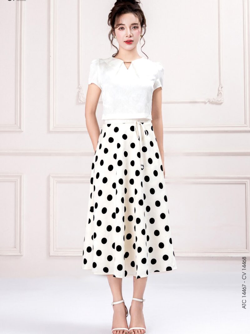 Chân váy midi dáng xòe 25S16CVX14468-2