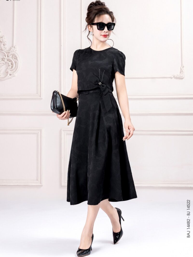 Chân váy midi dáng xòe 25S12BJX14522-1