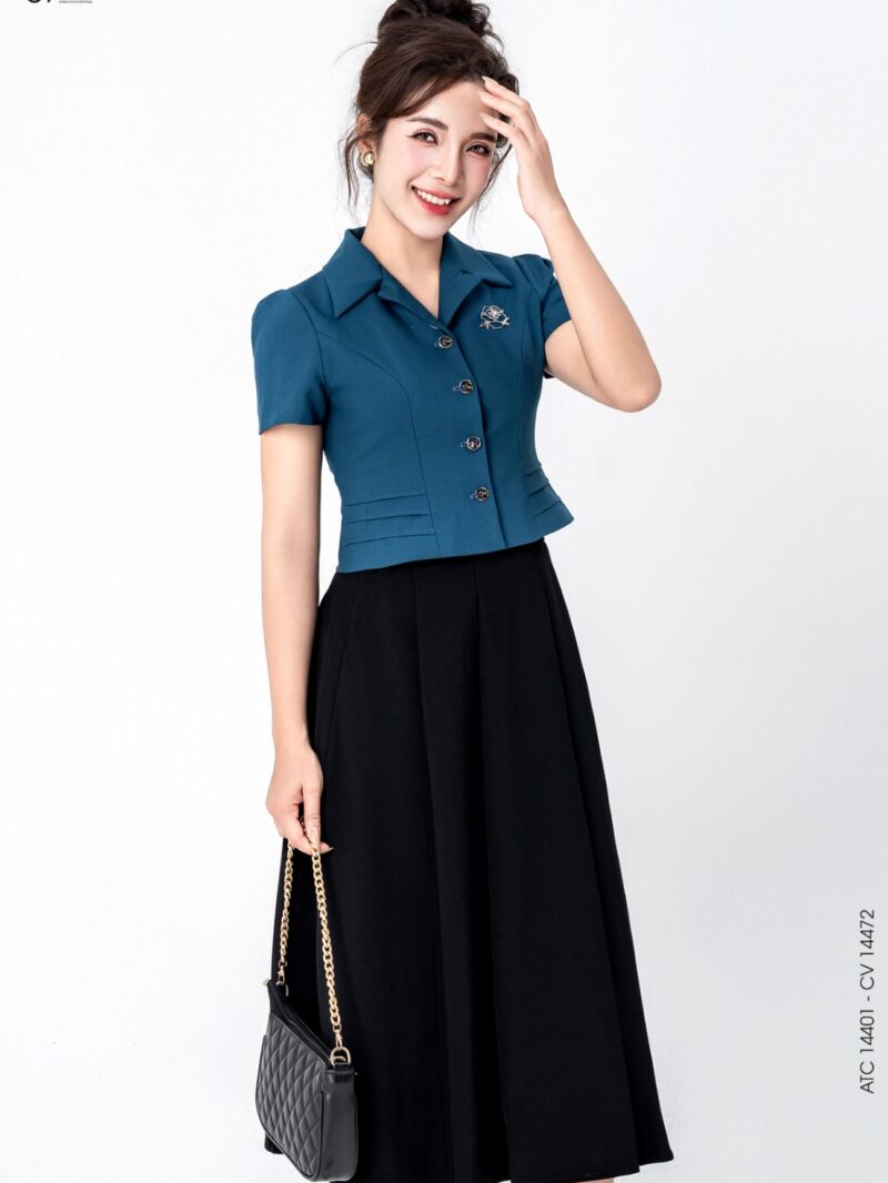 Áo kí giả dáng croptop 25S12AKG14401-1