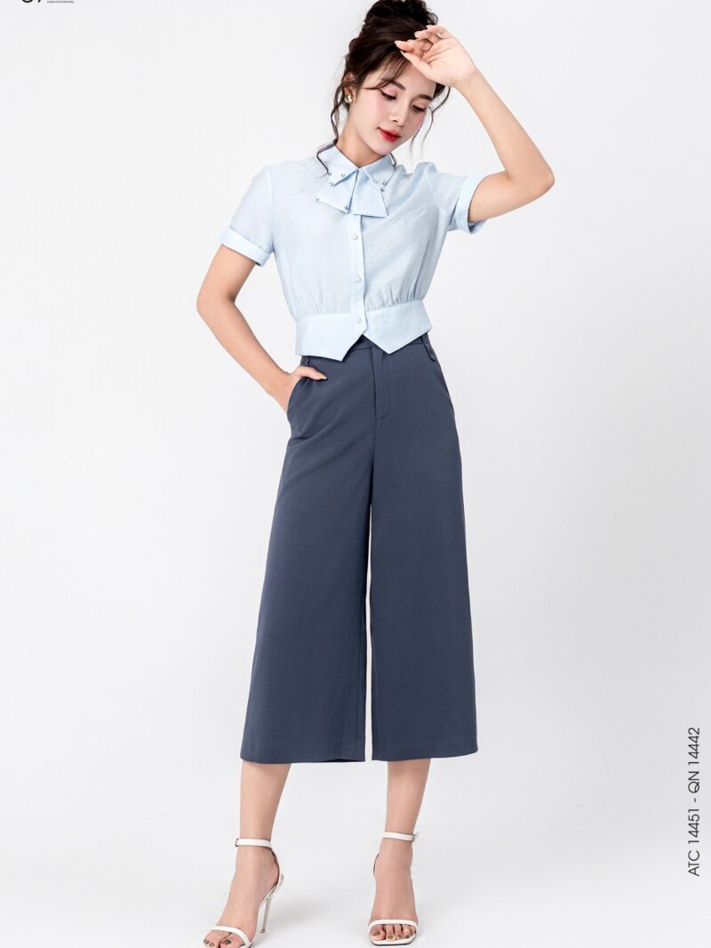 Áo tay cộc dáng croptop 25S51ATC14451-1