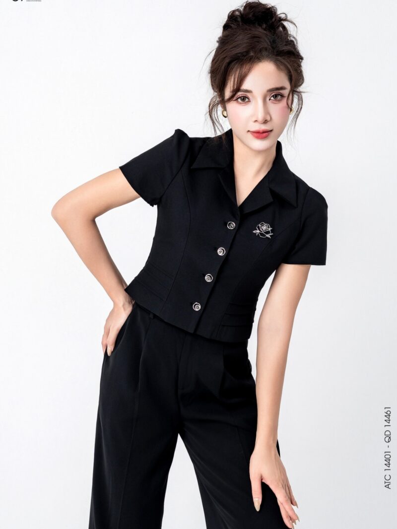 Áo kí giả dáng croptop 25S12AKG14401-2