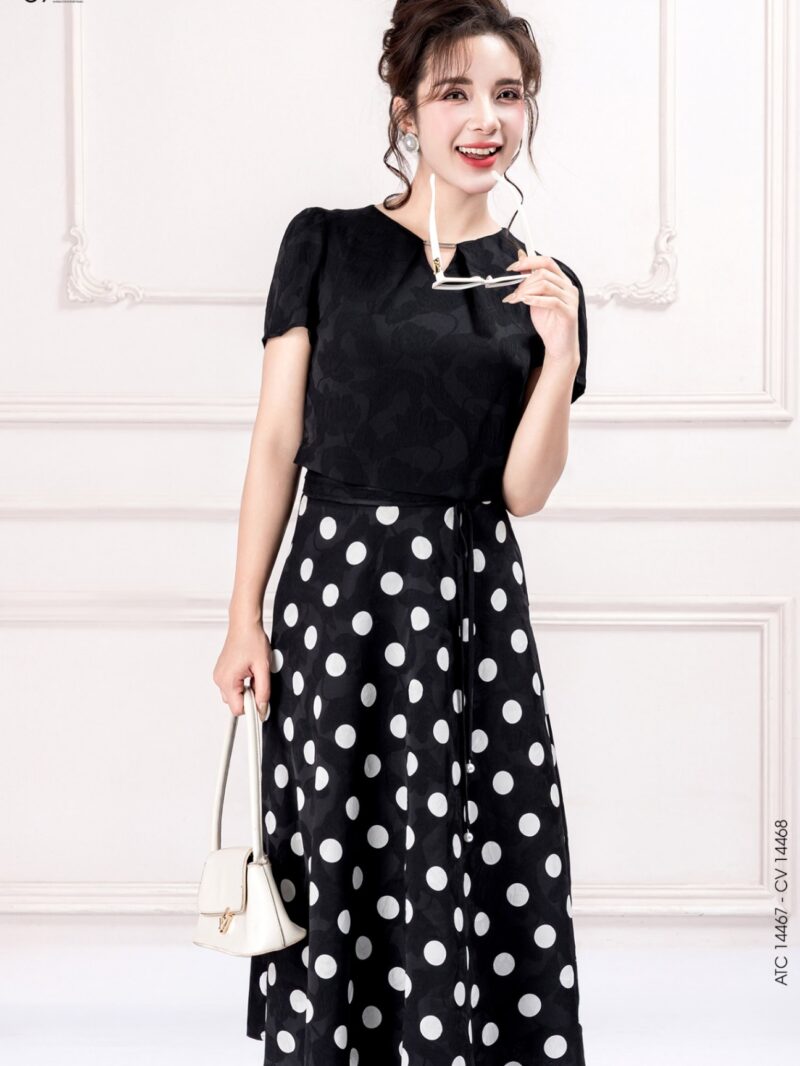 Áo tay cộc dáng croptop 25S16ATC14467-1