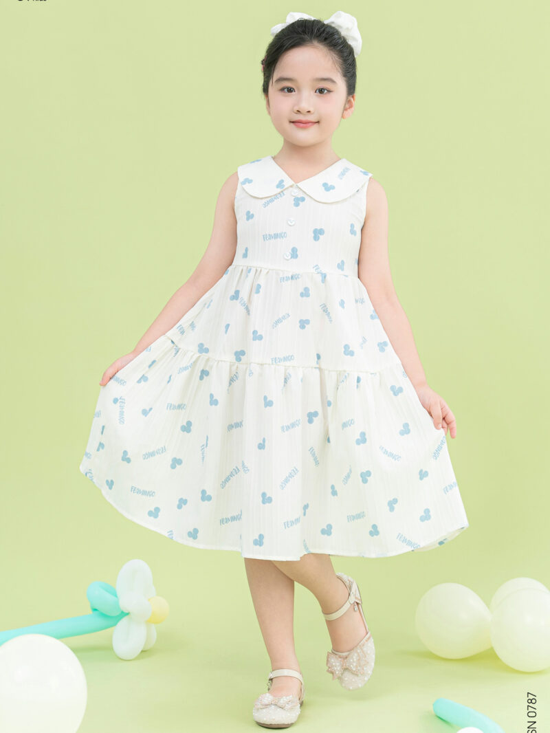 Váy sát nách cho bé gái chất liệu thô gân 25S11BĐSN0787-2